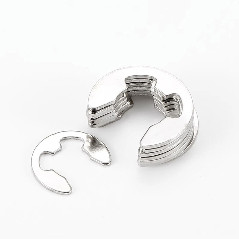 1.2mm-24mm C-Clip External E-Clip Retaining Washers Stainless Steel/Nickel/Black
