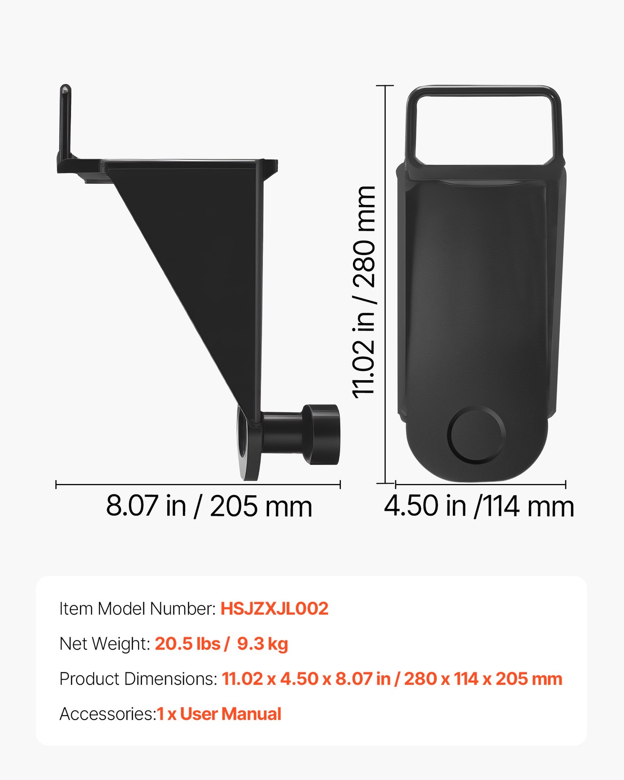 VEVOR 2-Pack Shipping Container Jack Lug with Handle Storage Leveler Booster