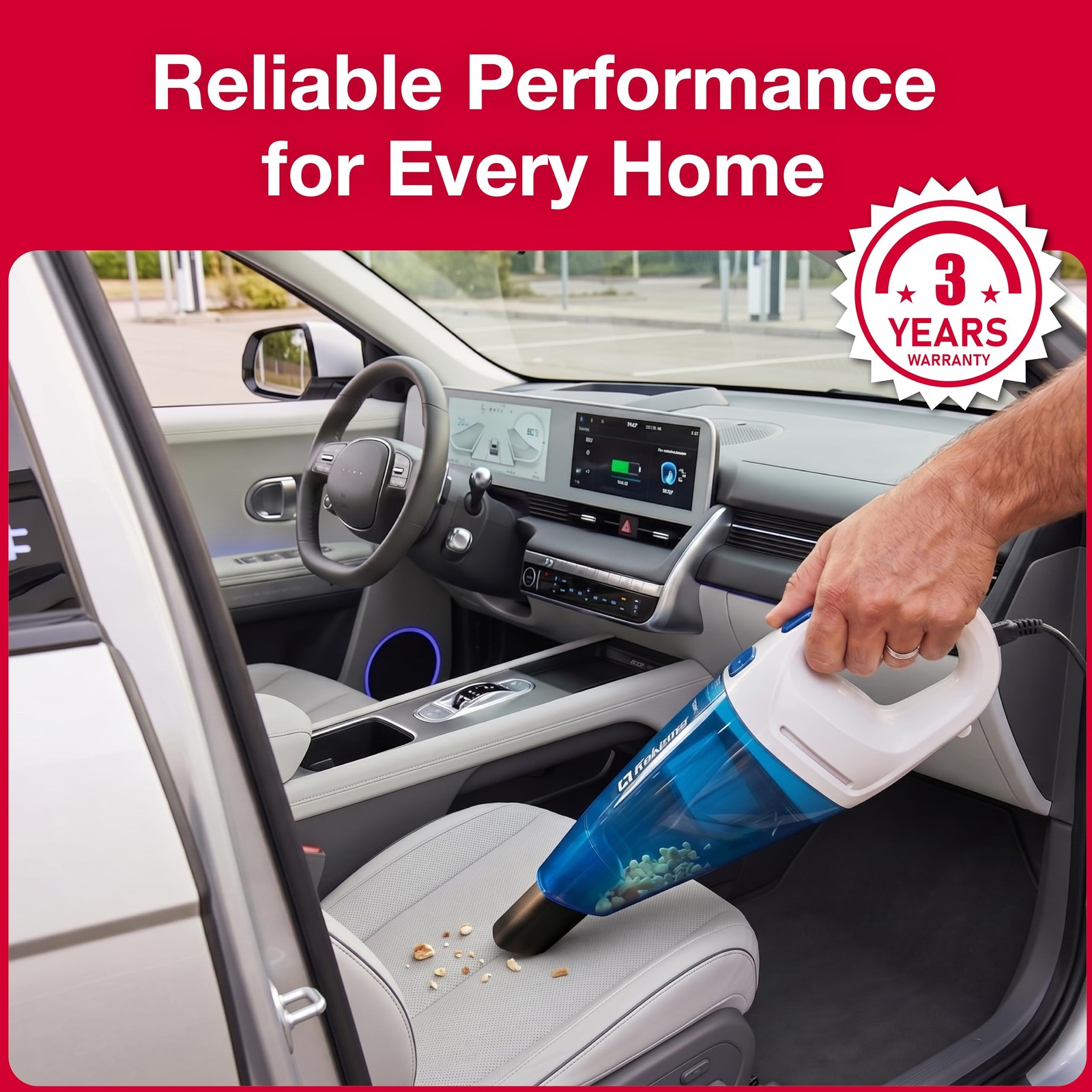 Koblenz HV-120 KG3 Corded Handheld Vacuum Cleaner, 400W Motor