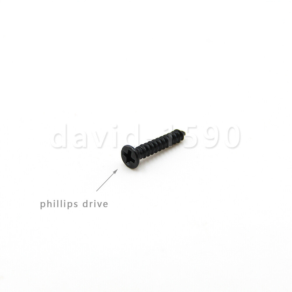 Black Small Self Tapping Screws Phillips Flat Head Micro M1 M1.2 M1.4 M1.6 M1.7