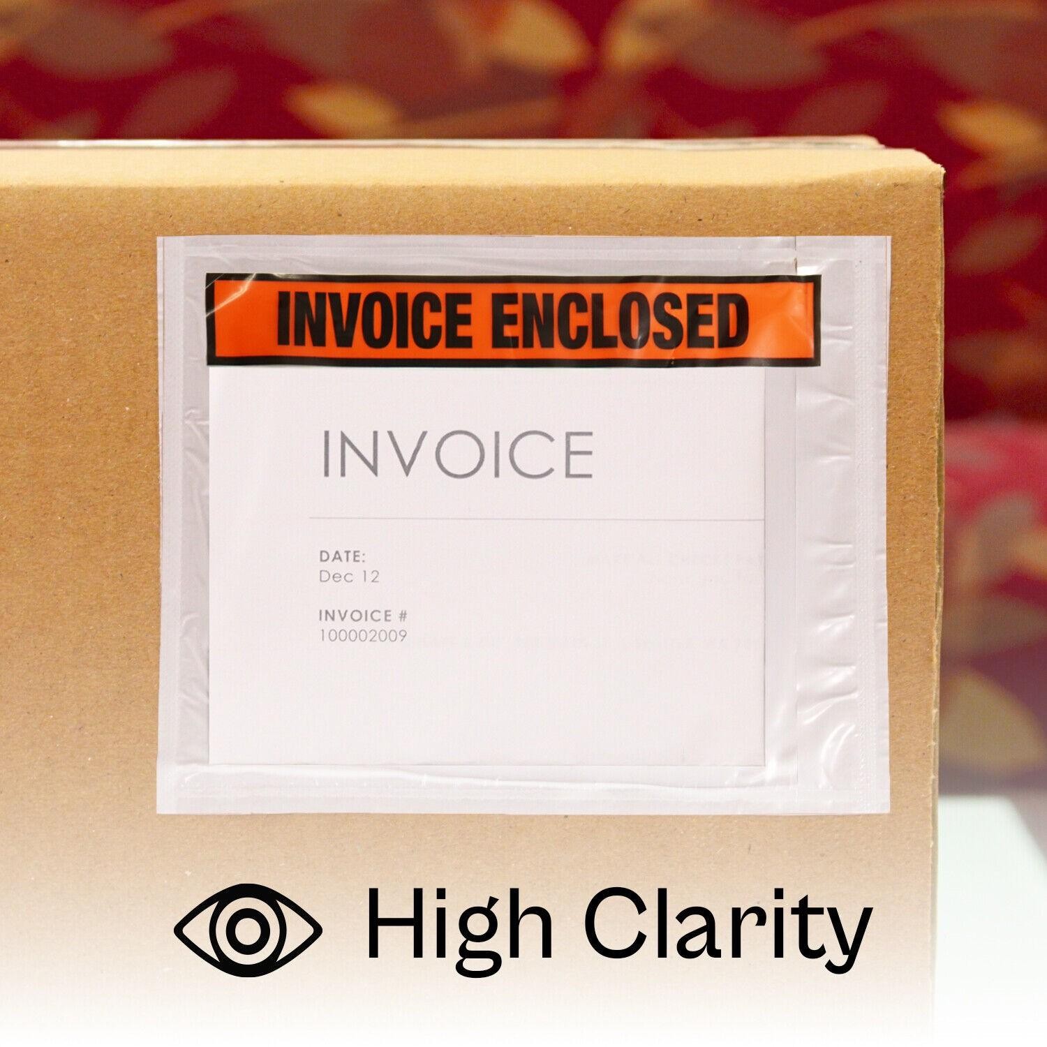 4.5″ x 5.5″ Panel Face Invoiced Enclosed Envelope Side Opening Adhesive 1000 Pcs