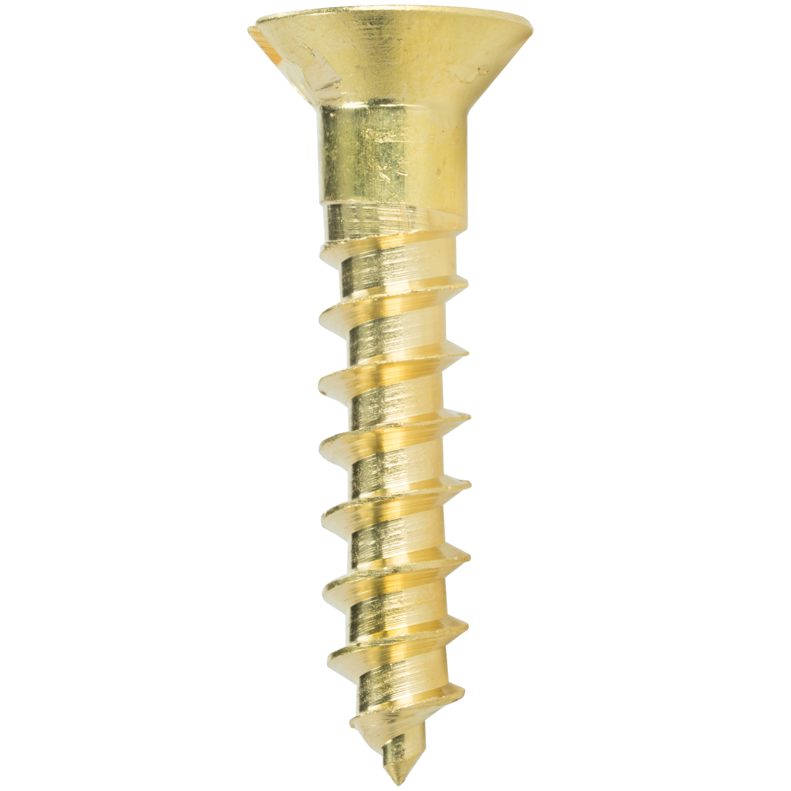 #0 Slotted Drive Flat Head Countersink Solid Brass Wood Screws Deep Coarse