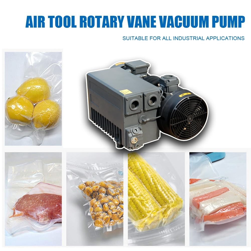 58.4 CFM 460V 3PH Rotary Van Oil Single Stage Vane Vacuum Pump Air Pump Vacuum