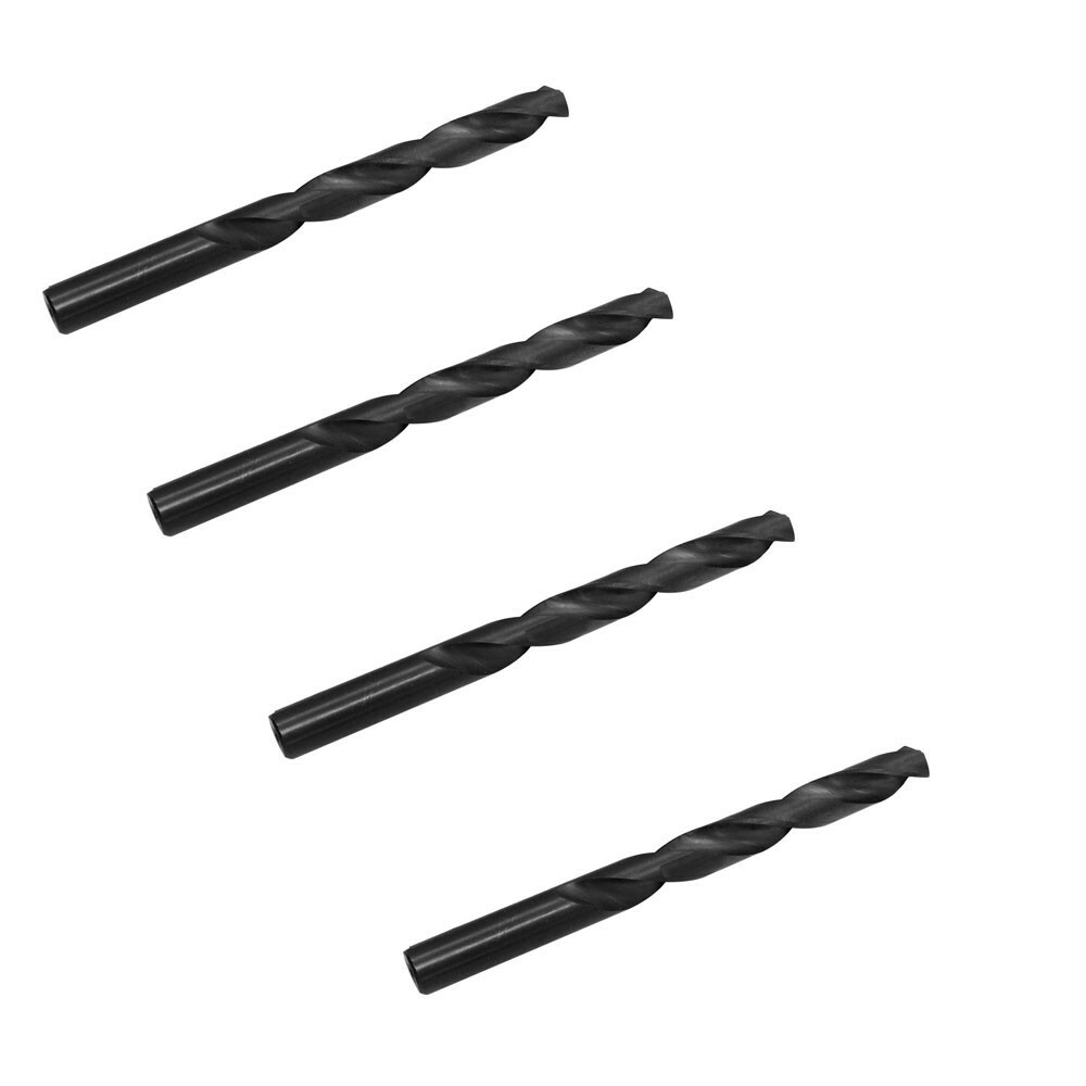 Straight Shank Drilling 4PC 14.5mm HSS Black Oxide Jobber Length Twist Drill