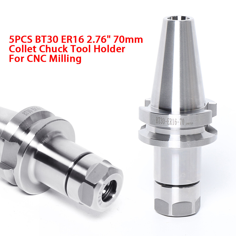 BT30 ER16 70mm 5PCS SET Collet Chuck Tool Holder Balance 12000RPM BT 30 USA