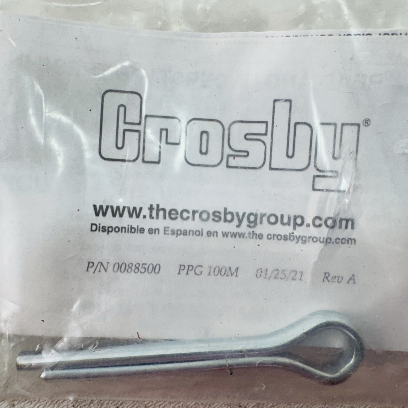 Crosby 0088500 WLL 5T Alloy Swivel Hook w/ Latch 5SH