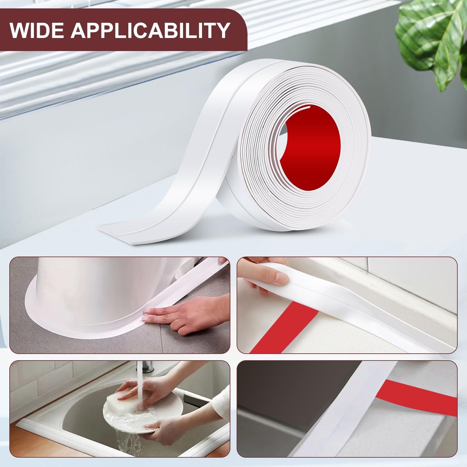 Caulk Tape, Toilet Caulk Strip, Toilet Sealer Around Toilet Base, Caulk Tape …