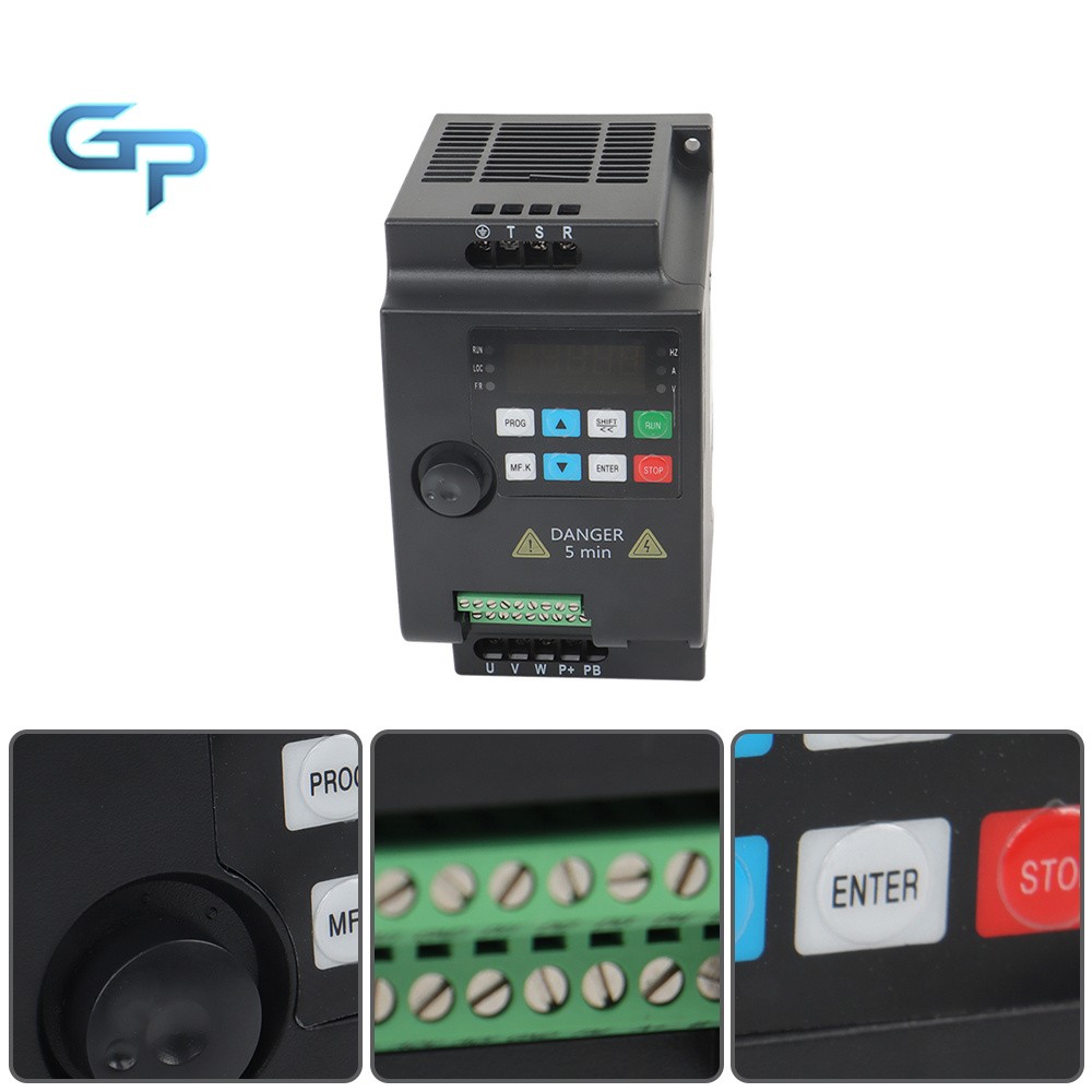 VFD Single To 3 Phase Variable Frequency Drive 2.2kW 3HP 220V Inverter