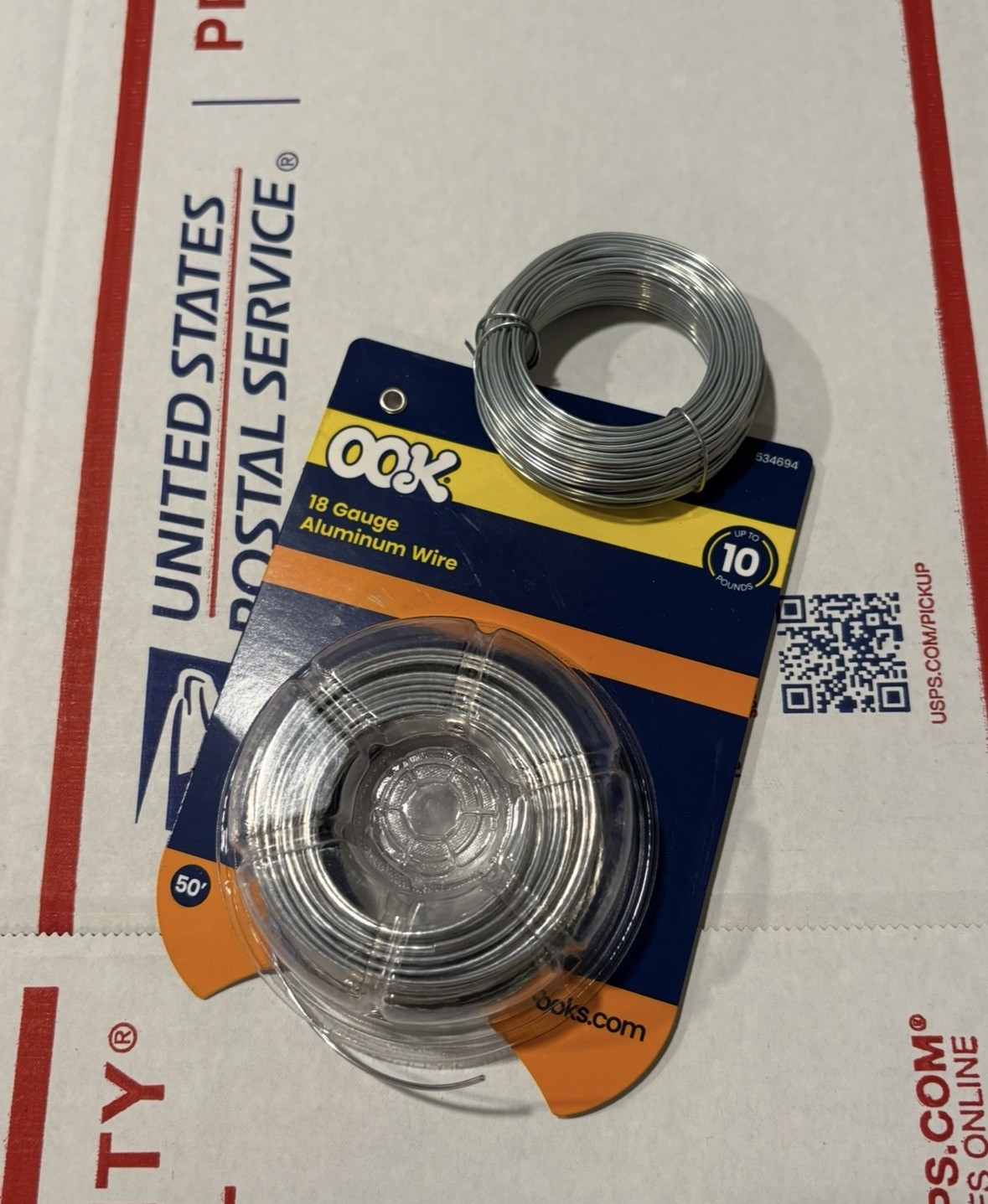OOK 534658 5 lbs. 28 ga. Highest Grade Galvanized Steel Hobby Wire 100 ft.