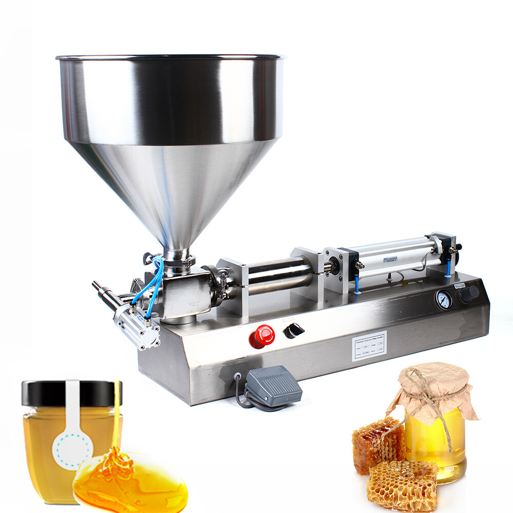 Pneumatic Liquid Filling Machine 50-500ml Semi-auto Paste Liquid Filler 110V USA