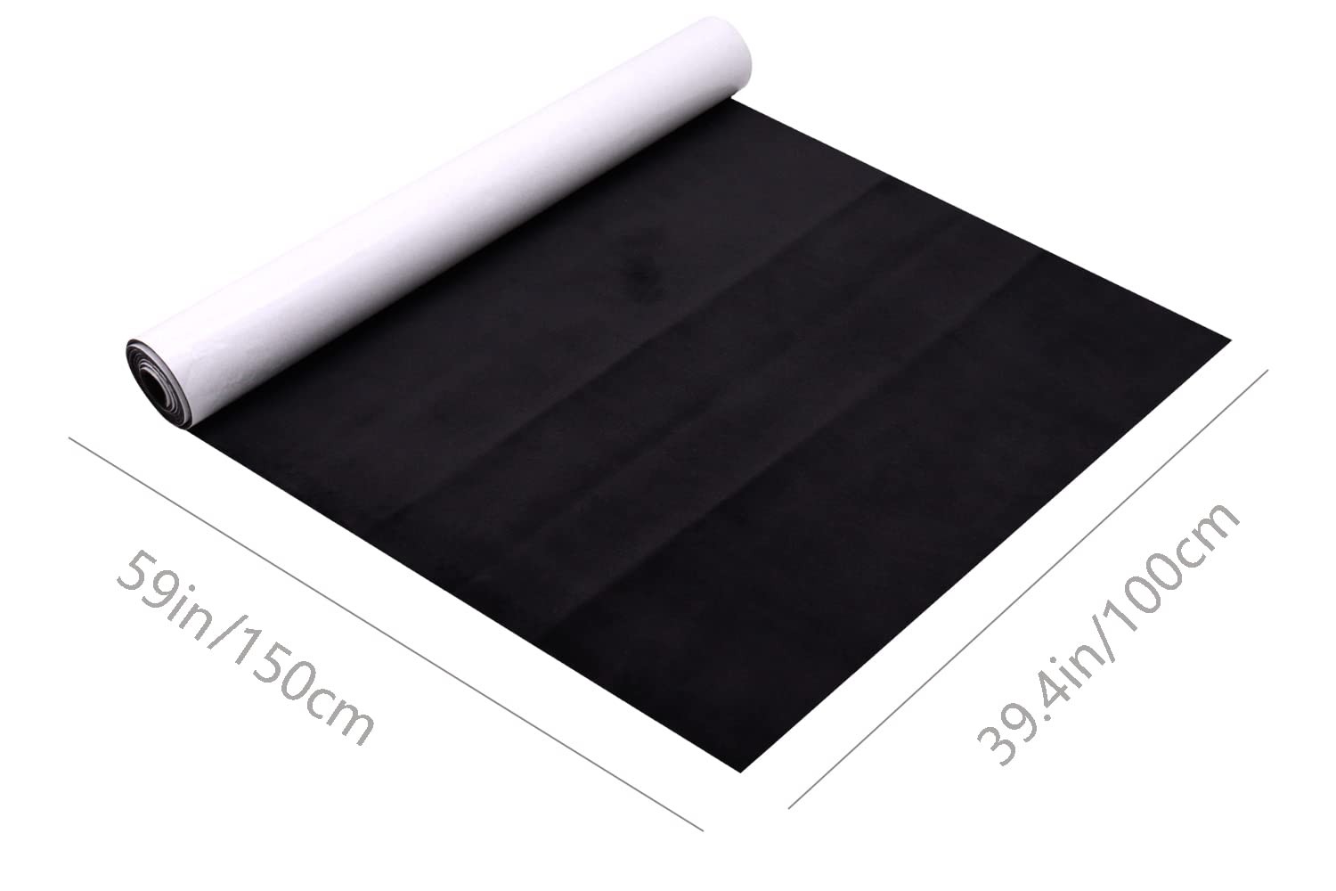 Self Adhesive Suede Look Microfiber Fabric Synthetic Leather for Car 39.4″ X 59″
