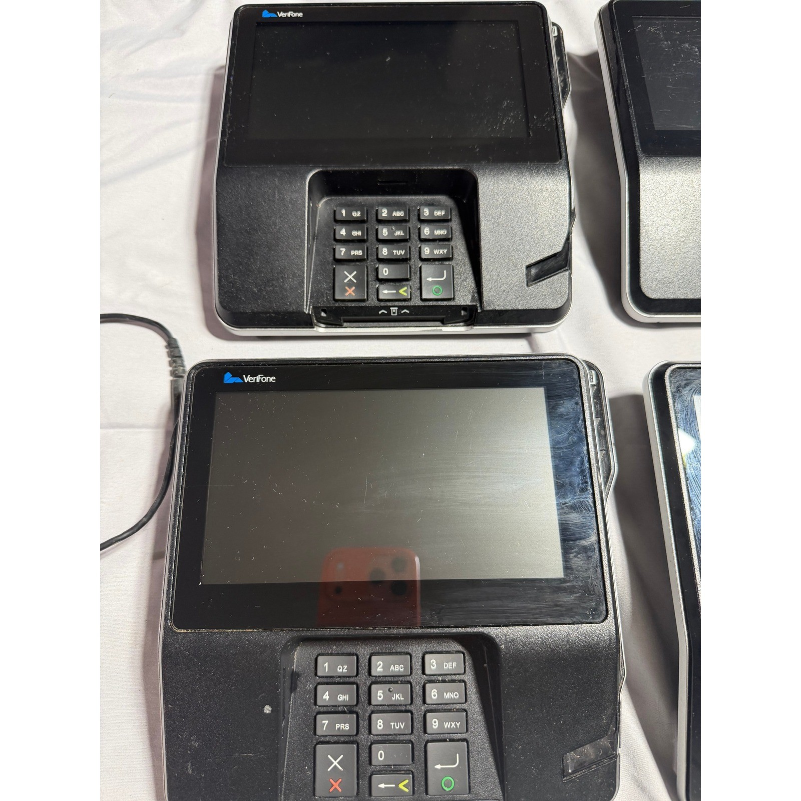 Lot of 4 Verifone MX 925 MX925CTLS Contactless Payment Credit Card Terminal