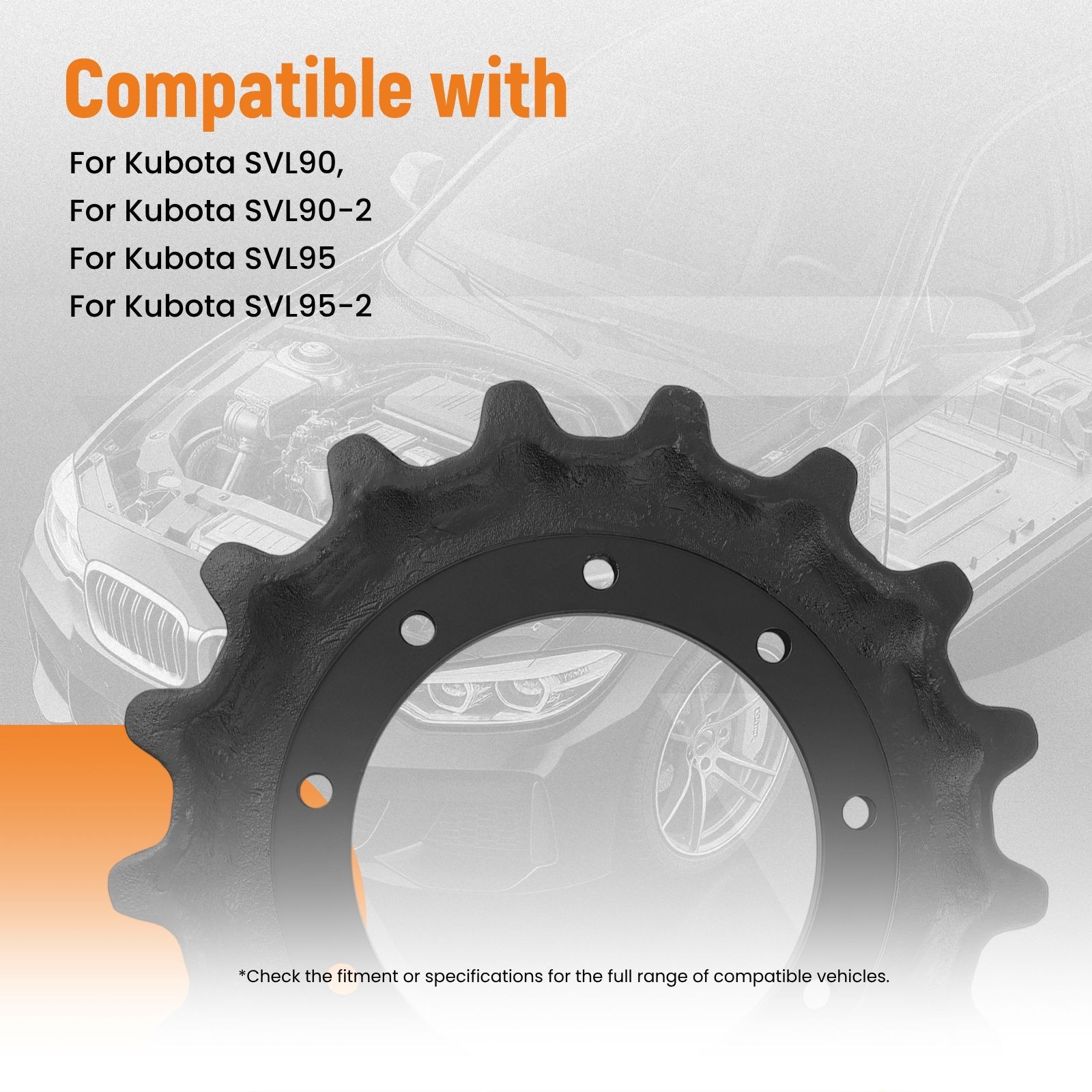 Rear Drive Sprocke Undercarriage Part For Kubota SVL90 SVL90-2 V061121112