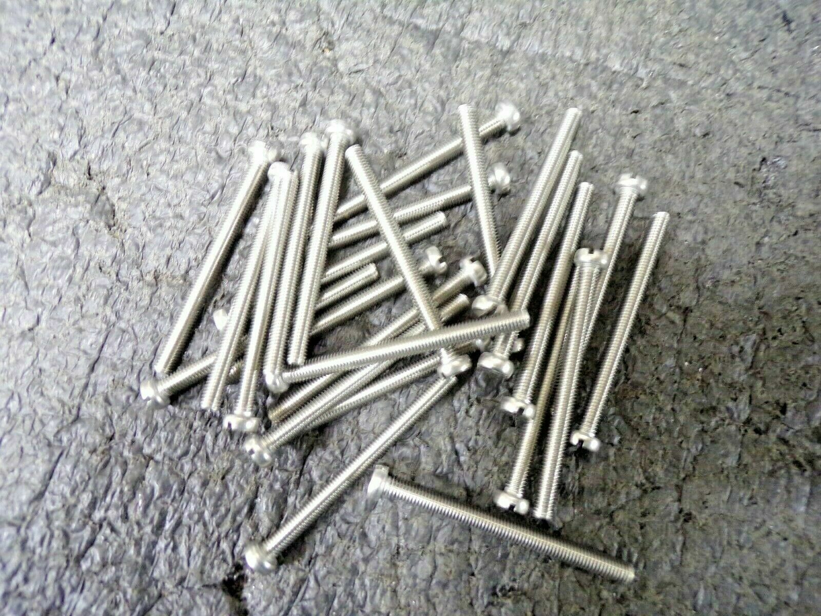 (25) M5-0.80mm Machine Screw, Cheese, Slotted, A2 SS, Plain, 60mm.L.(MK)