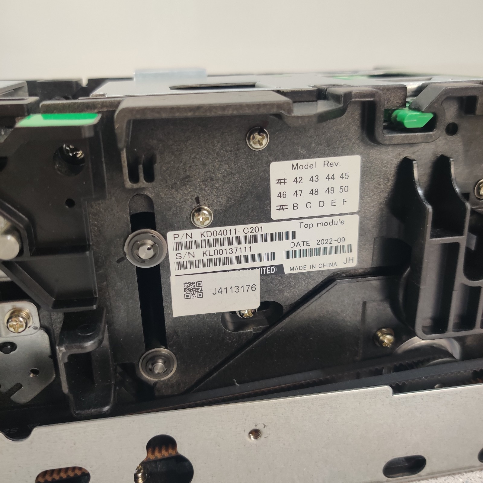 KD04011-C201 497-0524694 Fujitsu GSR50 Bunch Acceptor Top Module FOR PARTS!!