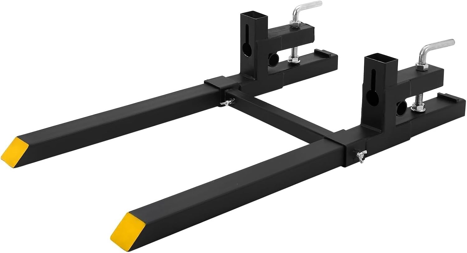 43 Inch Clamp On Pallet Forks 2000lbs Tractor Bucket Quick Attach Skid Steer