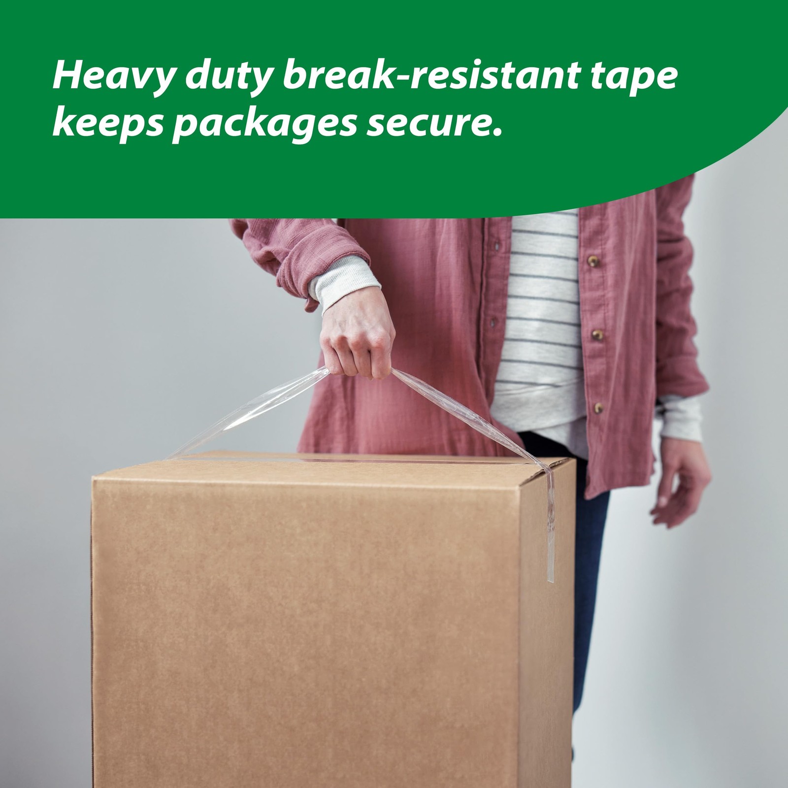 Duck HD Clear Extra Long Packing Tape – 6 Rolls of ﻿6 Rolls, 109 yds,