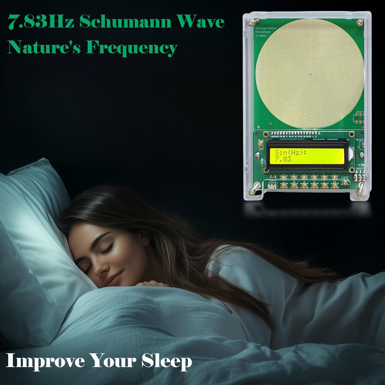 Adjustable Frequency Generator for Healing (0.01Hz-299Khz) 7.83Hz Schumann Reso