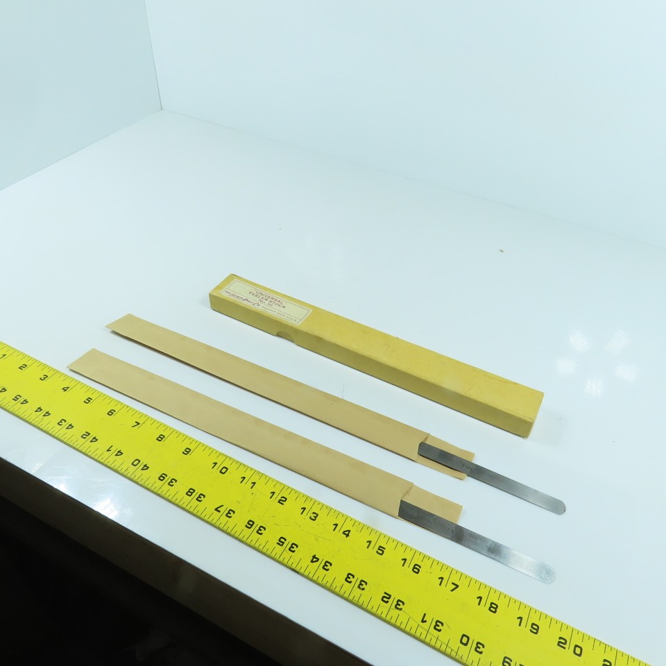 Lufkin No. 10 “Universal” Feeler Stock 0.004″ Thick 12″ Long Lot Of 2