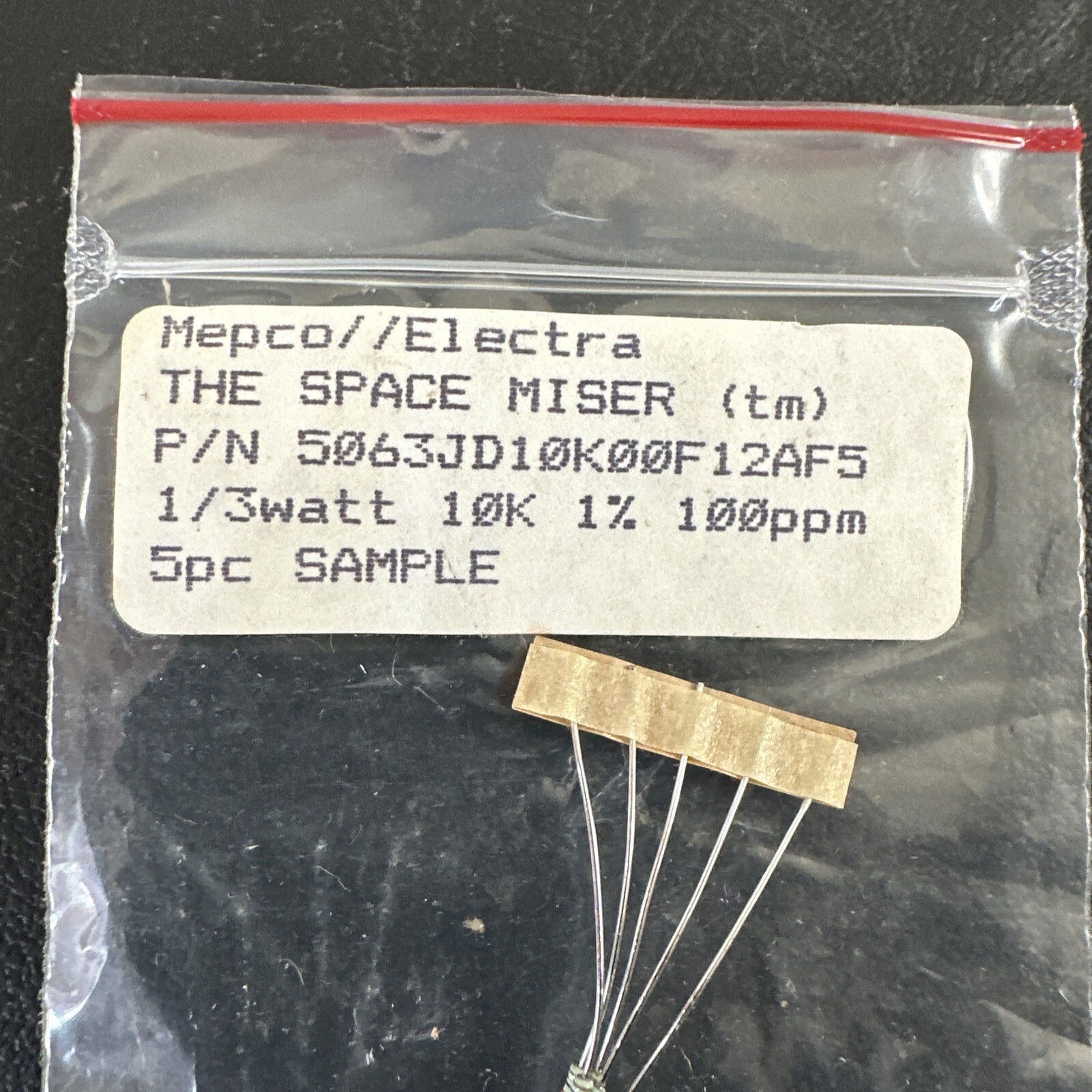 Mexico Electra. The Space Miser ™. 1/3watt 10k 1% 100 ppm