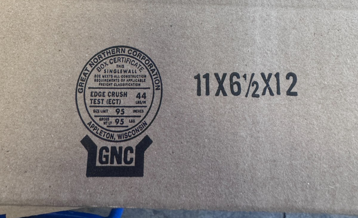 HEAVY DUTY GNC Corrugated Boxes 11 x 6‑1/2 x 12 ECT 44, 95lb cap. | Bundle of 25