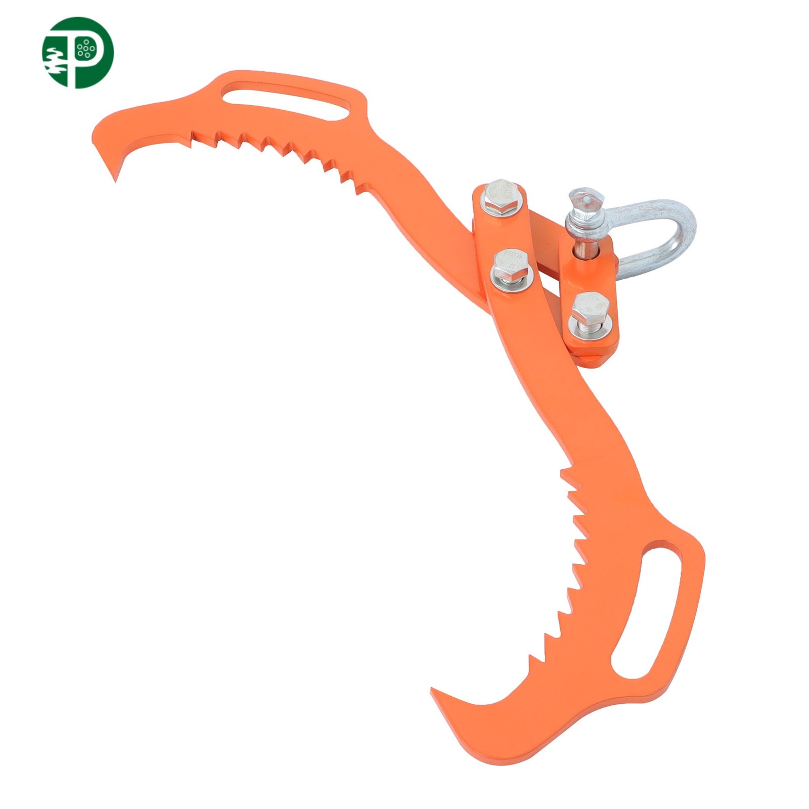 18 Inch Log Lifting Tongs 2 Serrated Claw Hook Timber Heavy Duty Skidding Tongs