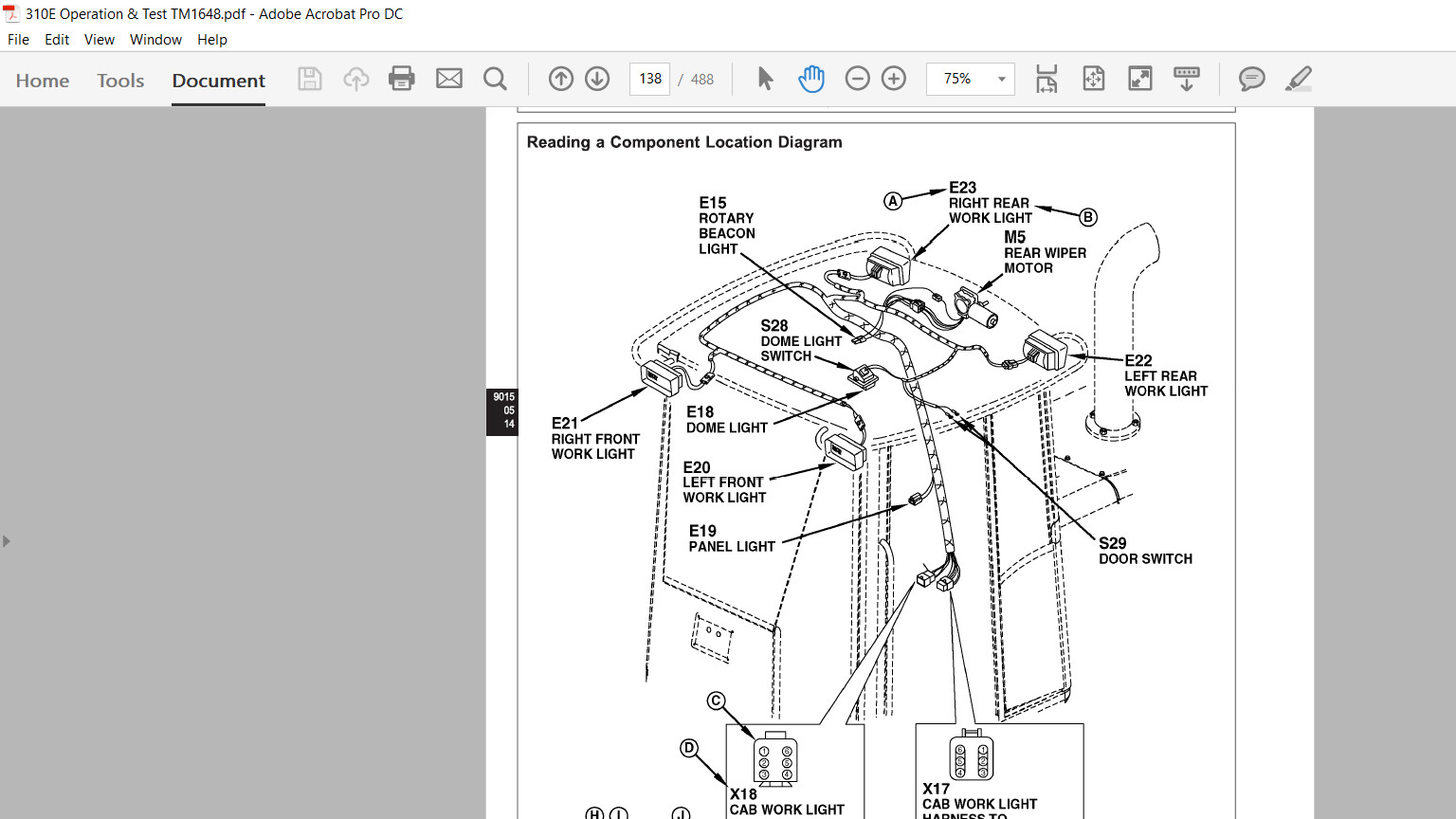 John Deere 310E Backhoe Loader Manual Technical Repair Test Engine Op. Set USB