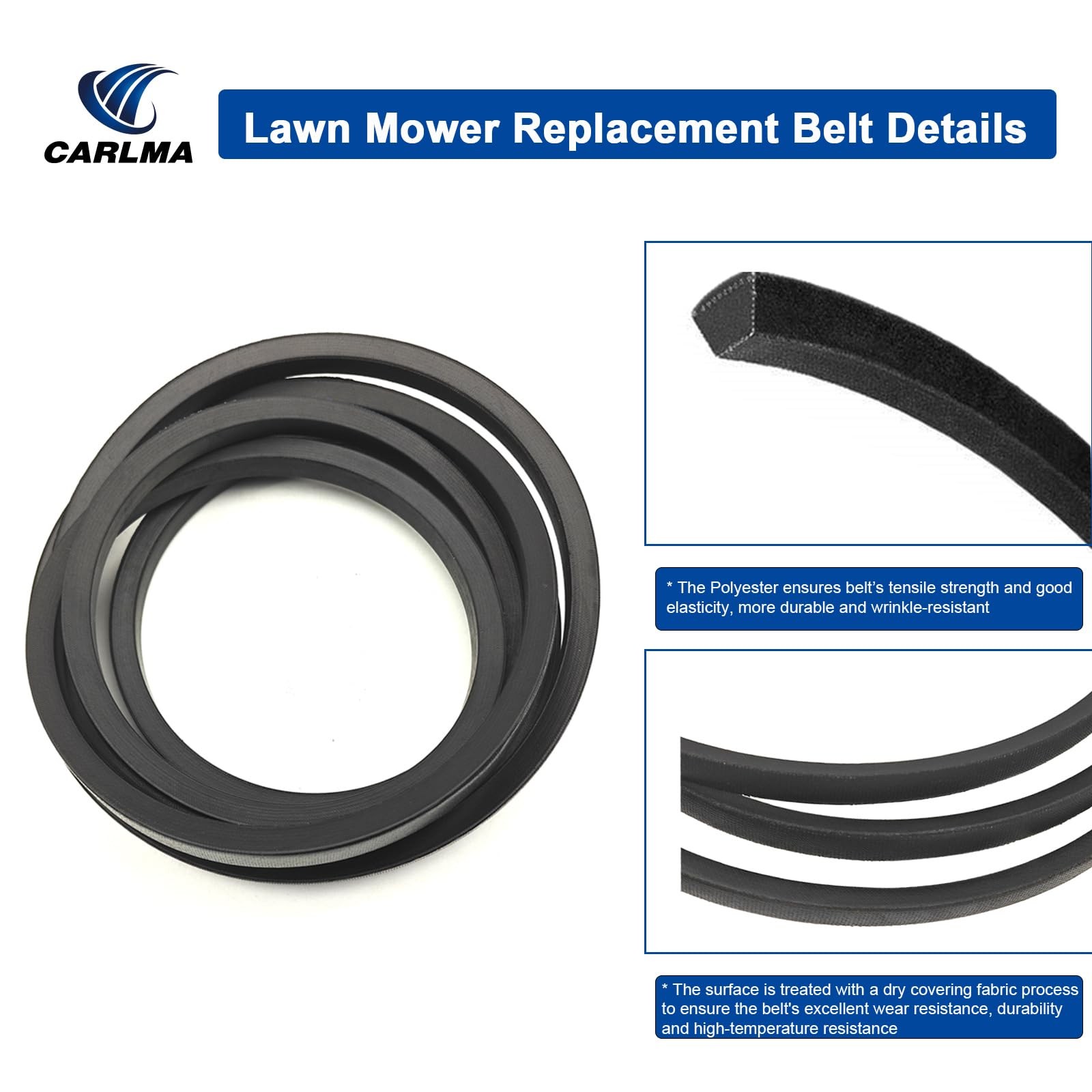 Replacement Lawn Mower Deck Belt for Exmark 109-2523 266-170 109-0770 Most La…