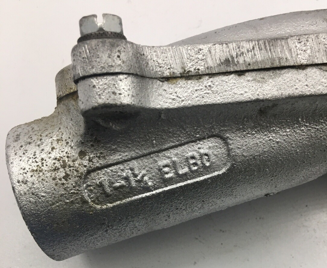 ELBD100 APPLETON 32510 MALLEABLE IRON 1-INCHCH 90 DEG BEND FEMALE CONNECTORECTIO