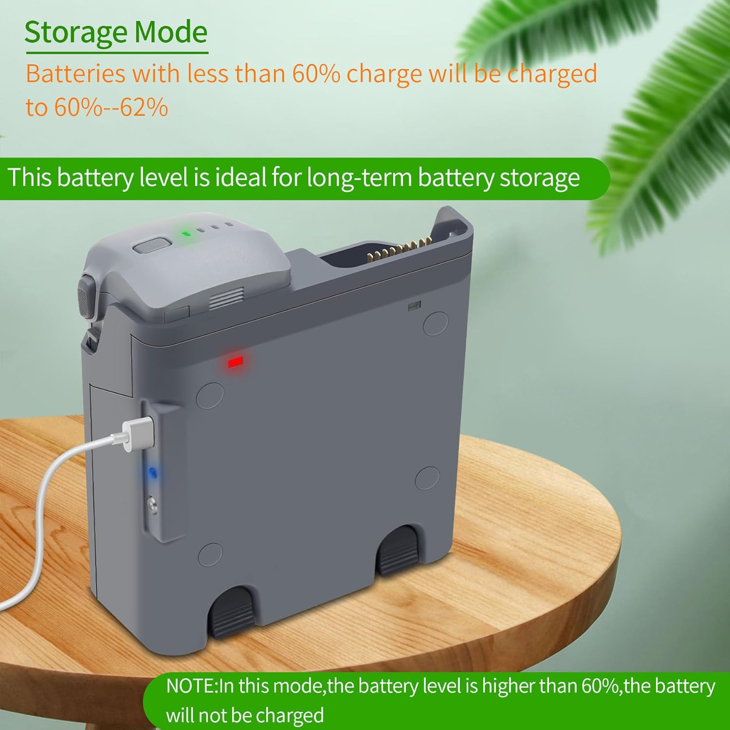 Two-Way Charger Hub for DJI Air 3S,Air 3 Battery,Storage Charging Two Batteries