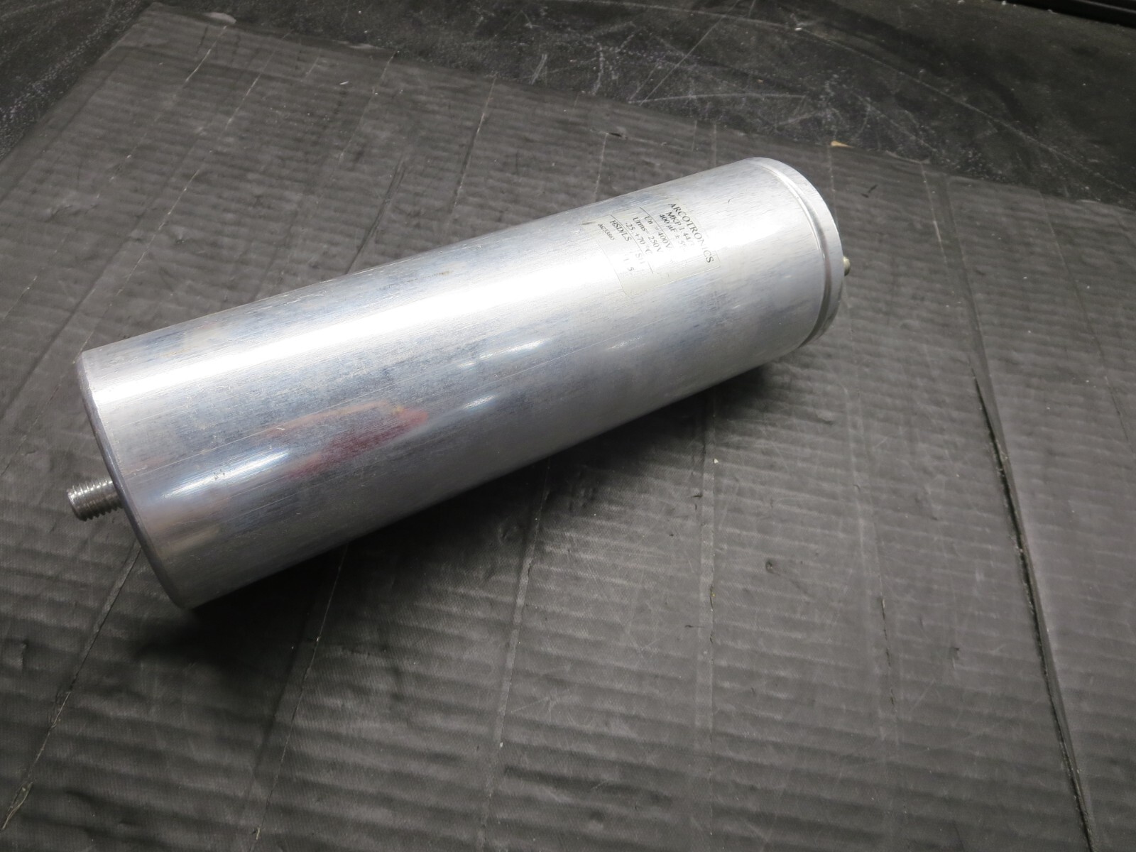 Arcotronics, MKP 1.44/3, Capacitor, 400 uF +/- 5%, Un=400 VDC, Urms=250 VAC-NOS