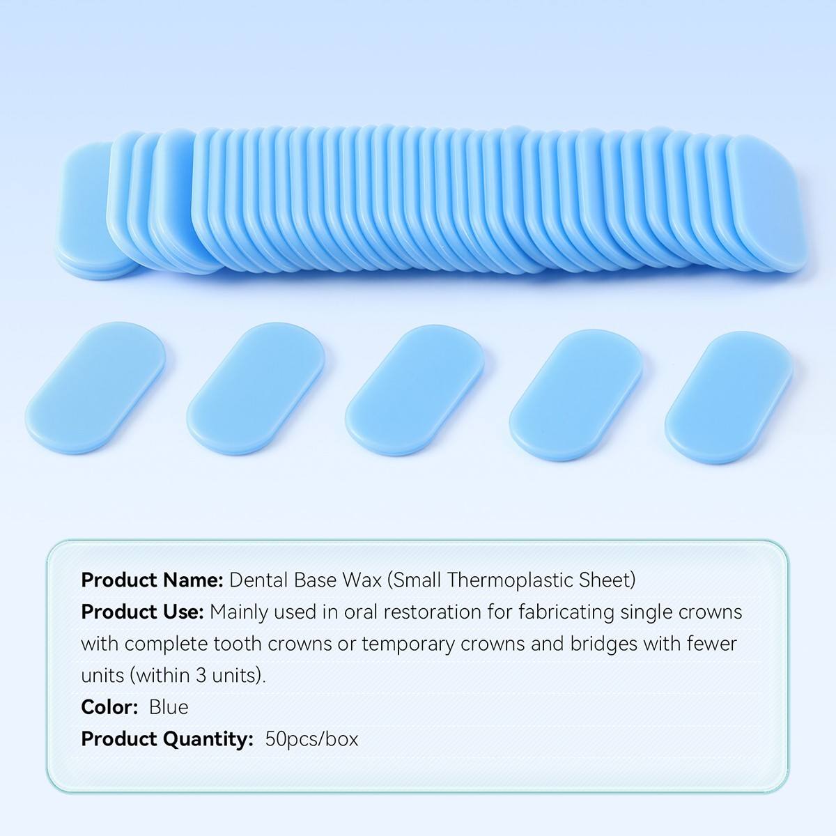 Dental Thermoplastic Sheets For Temporary Crown Guide Modled Impression CE FDA