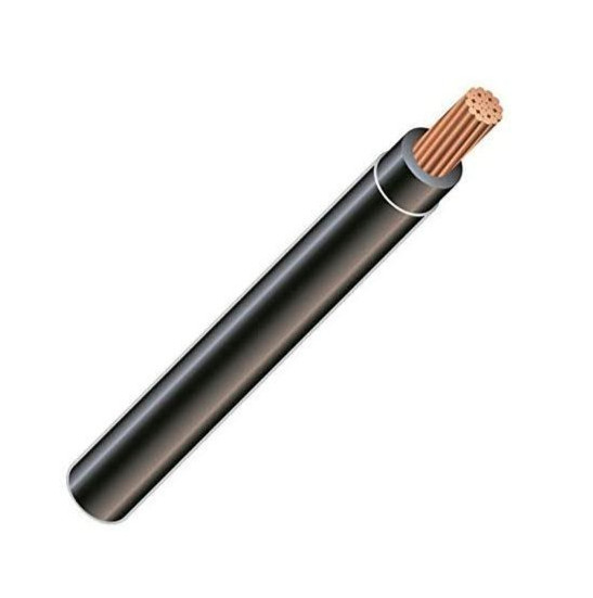 2/0 AWG THHN Stranded Copper Electrical Wire Black 90′ NEW