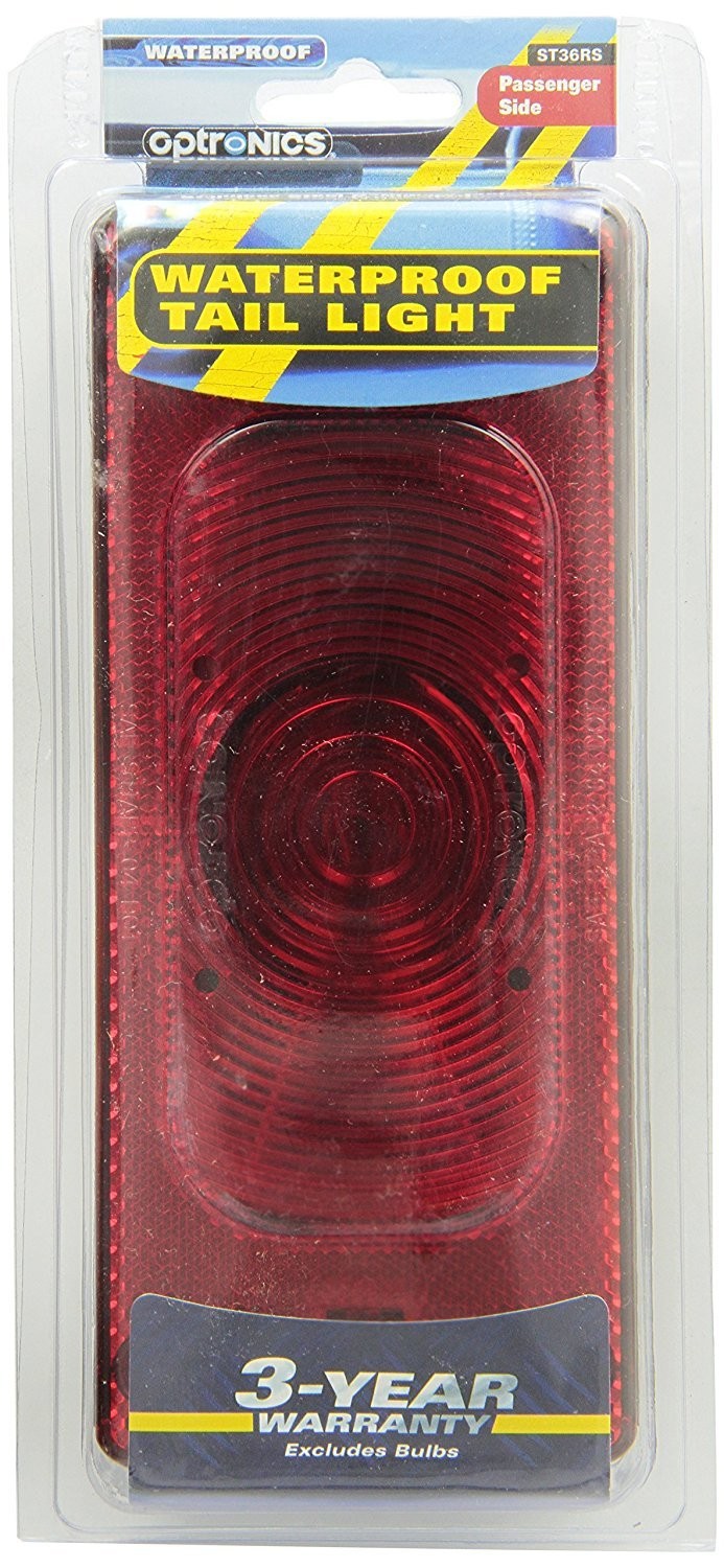 Optronics Waterproof Low Profile Tail Light Assembly Screw On Lens Passenger …