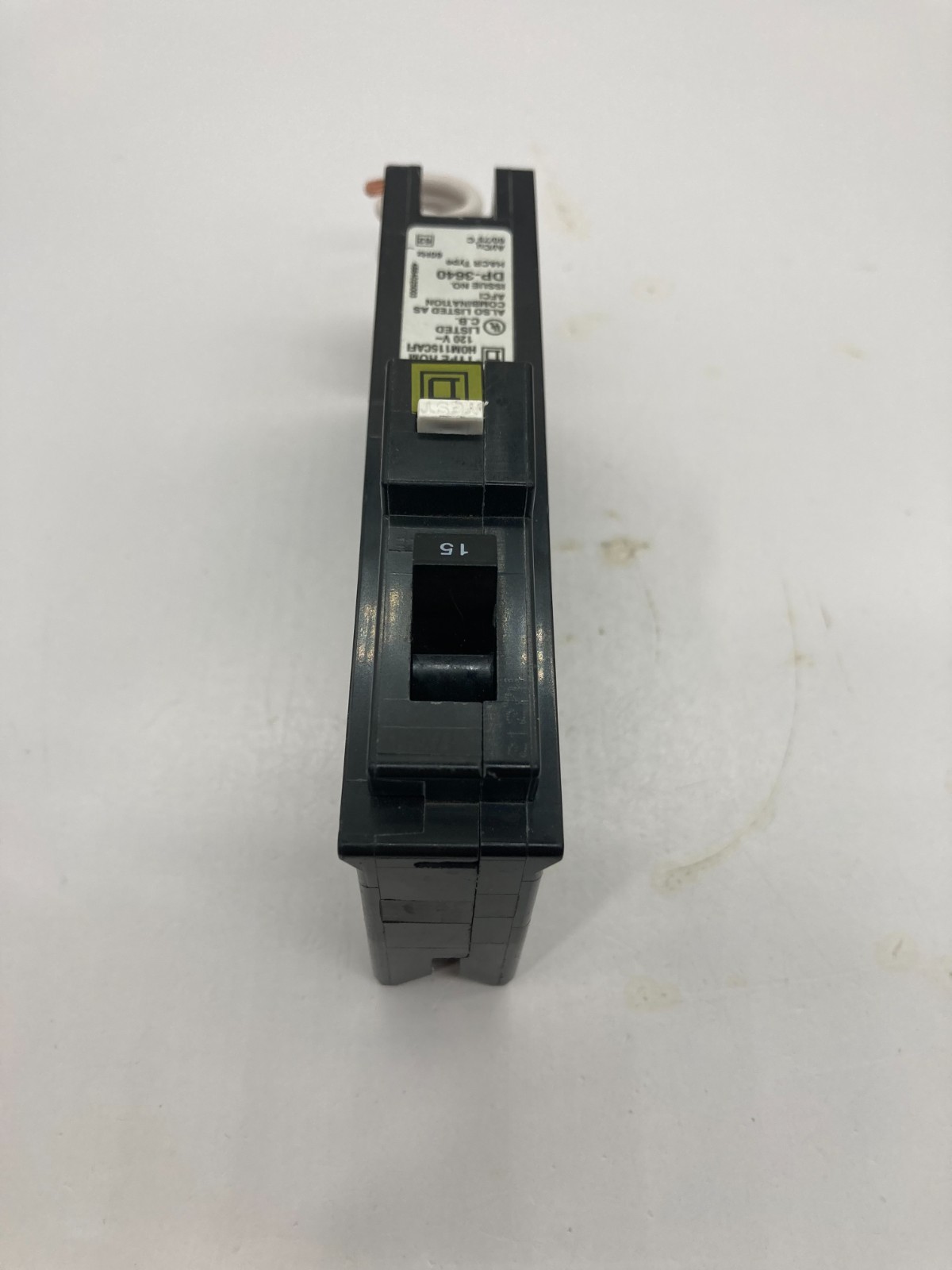 Homeline HOM115CAFI 15Amp 1 Pole 120V Plug On CAFI Combination Arc Fault Breaker
