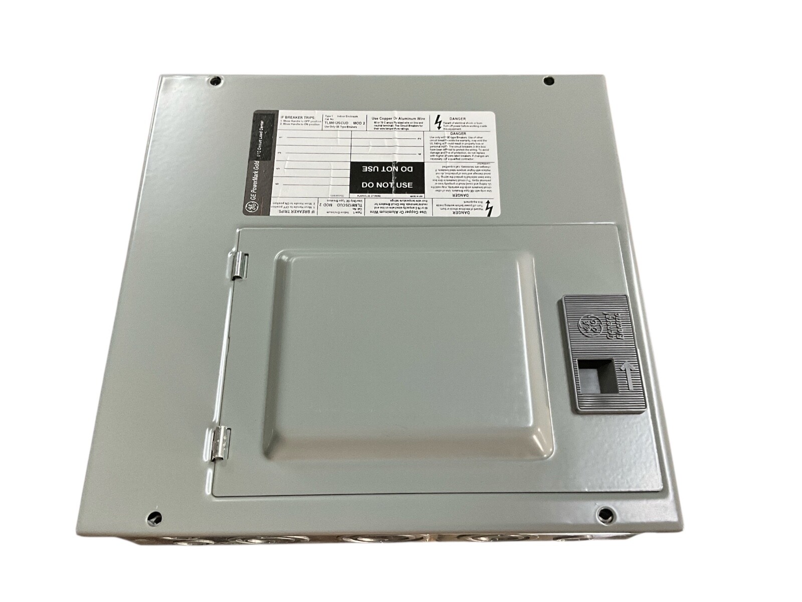GE TLM612SCUDP 125 Amp 6-Space 12-Circuit Indoor Main Lug Circuit Breaker Panel