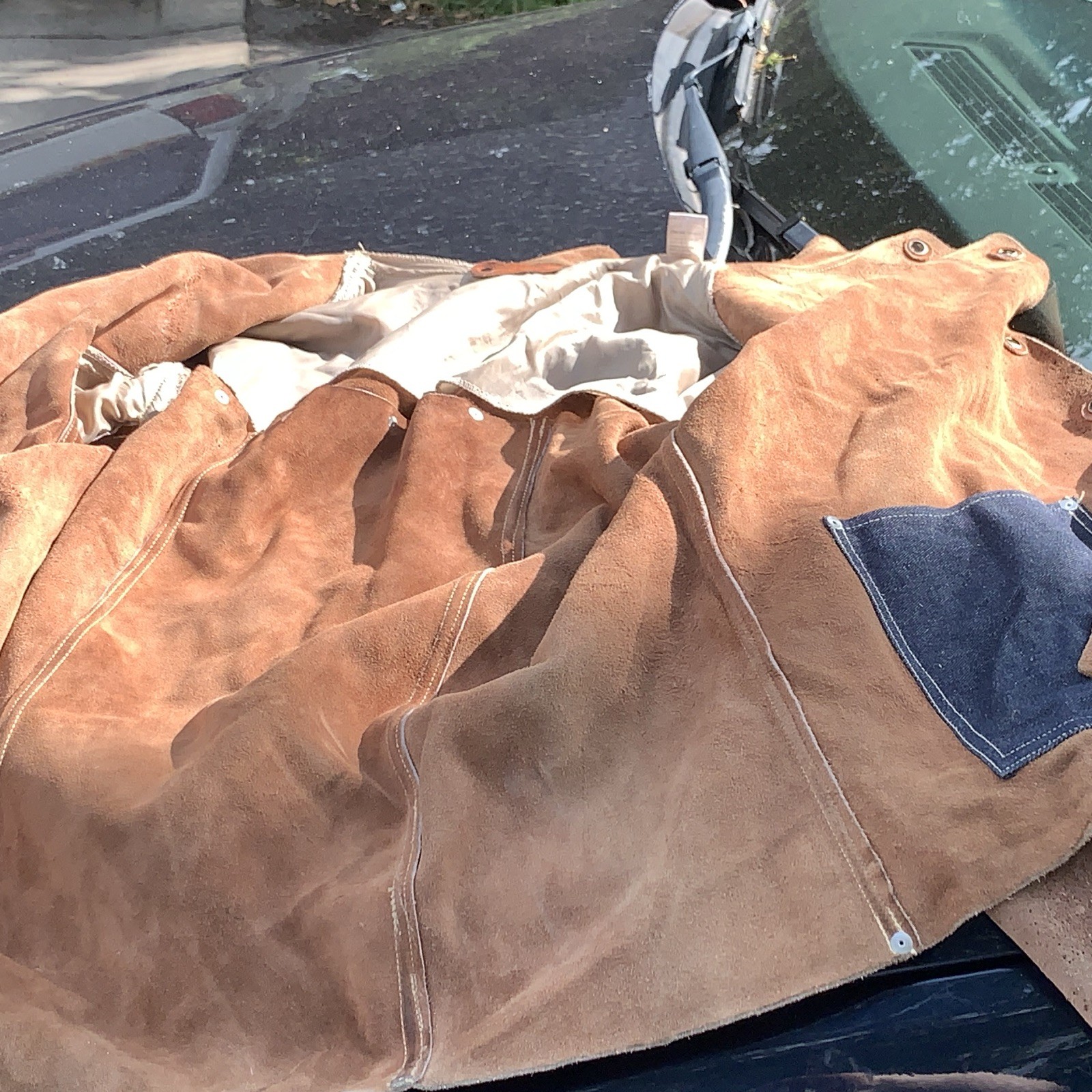 Steiner STVE-2133 Brown Leather Welding Jacket XL 30 in Length