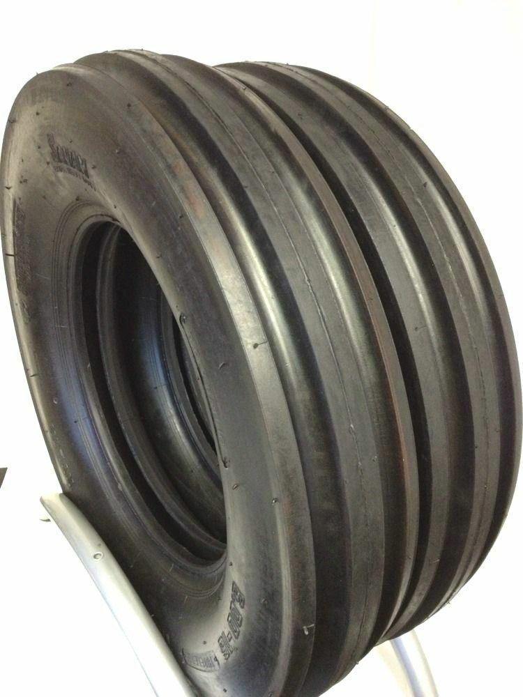 TWO- 600-16 TRACTOR TIRES Heavy Duty 600 16 6.00-16 RIB DISC WAGON