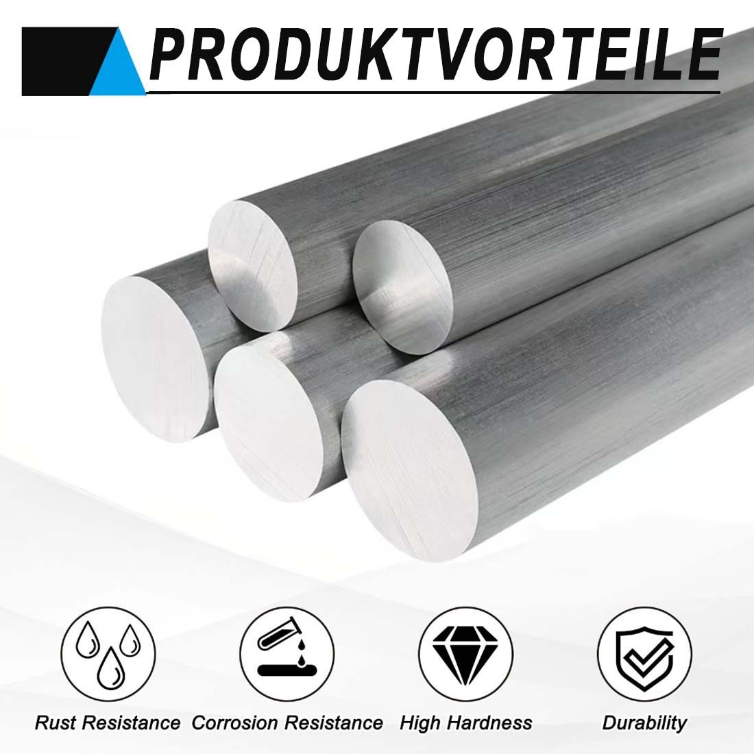 Aluminium Round Bar Rod 1mm 1.5mm 2mm 2.5mm 3mm-200mm, 100/200/300/500mm Length