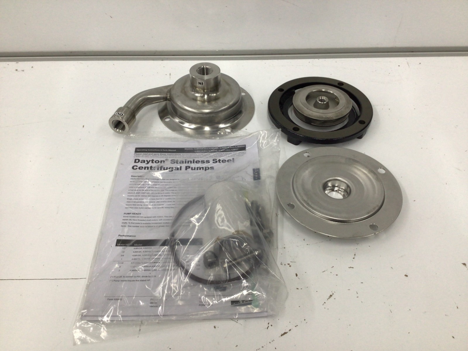 Dayton 4Jmy1 Pump Head, 1/3 Hp, 3/4 X 1/2 In.