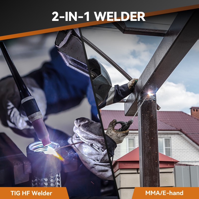 ARCCAPTAIN TIG Welder 200A High Frequency Dual Voltage TIG/Stick/Arc 110v/220v