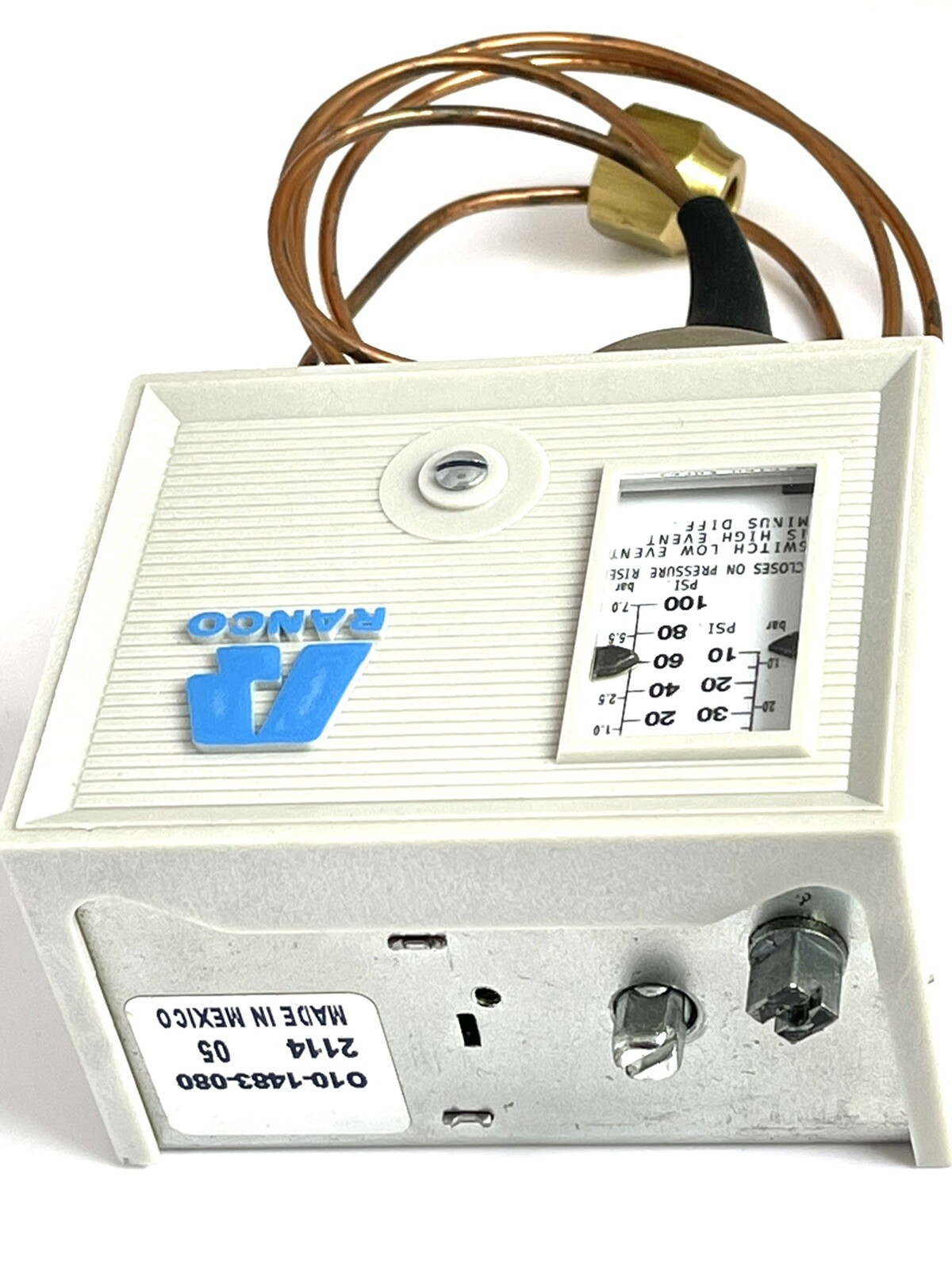 Ranco Low Pressure Refrigeration Control for 010-1483 PSI(10in-100) Dif-10in-40
