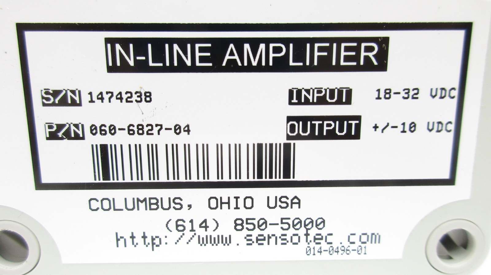 HONEYWELL 060-6827-04 18-32VDC NSNP