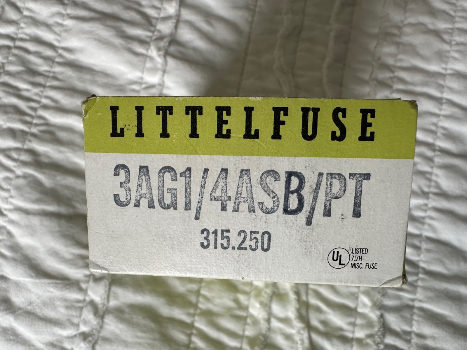 Lot of 10 Littelfuse 3AG Glass Fuses 1/4 Amp 250 Volt Slow Blow PT 1/4″ x 1-1/4″