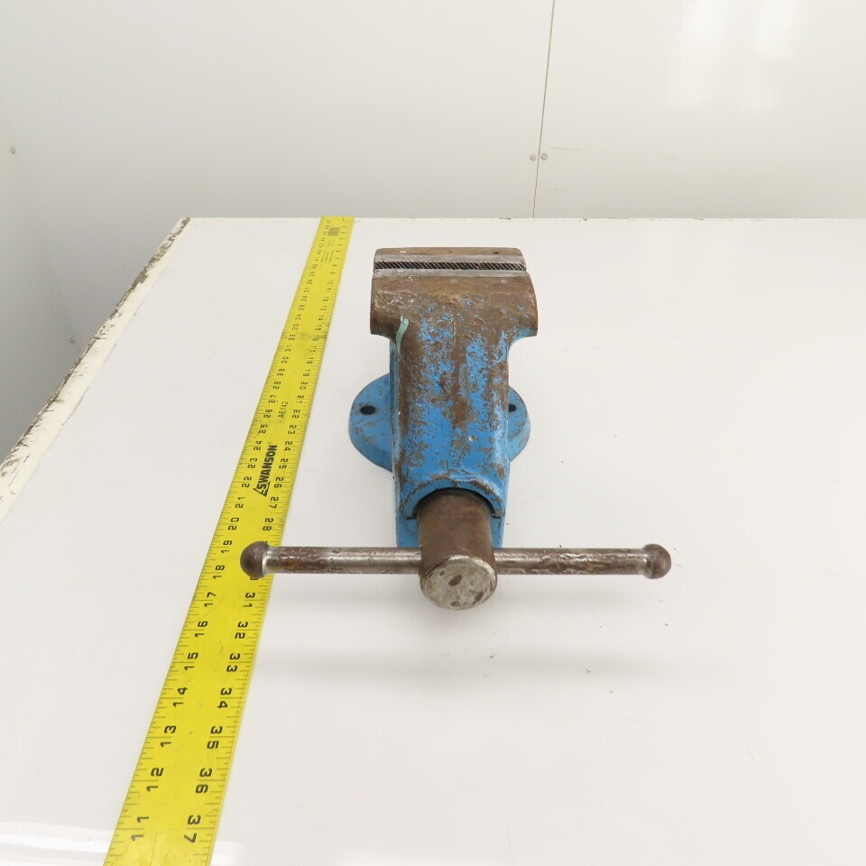 Columbian 4″ Steel Jaw Stationary Machinist Bench Vise 5-3/4″ Open USA Made