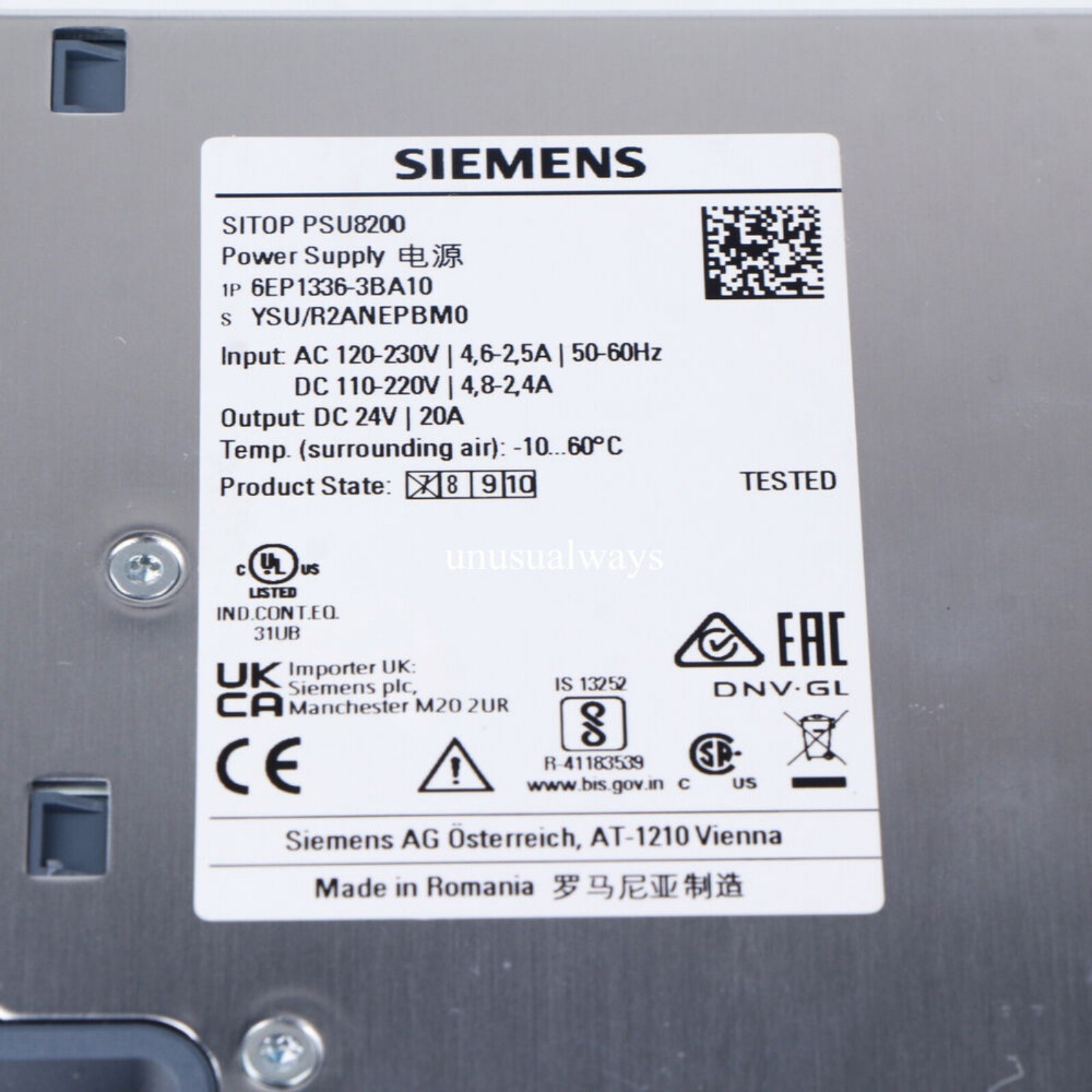 New Siemens 6EP1336-3BA10 6EP1 336-3BA10 1 Year Warranty Fast Shipping