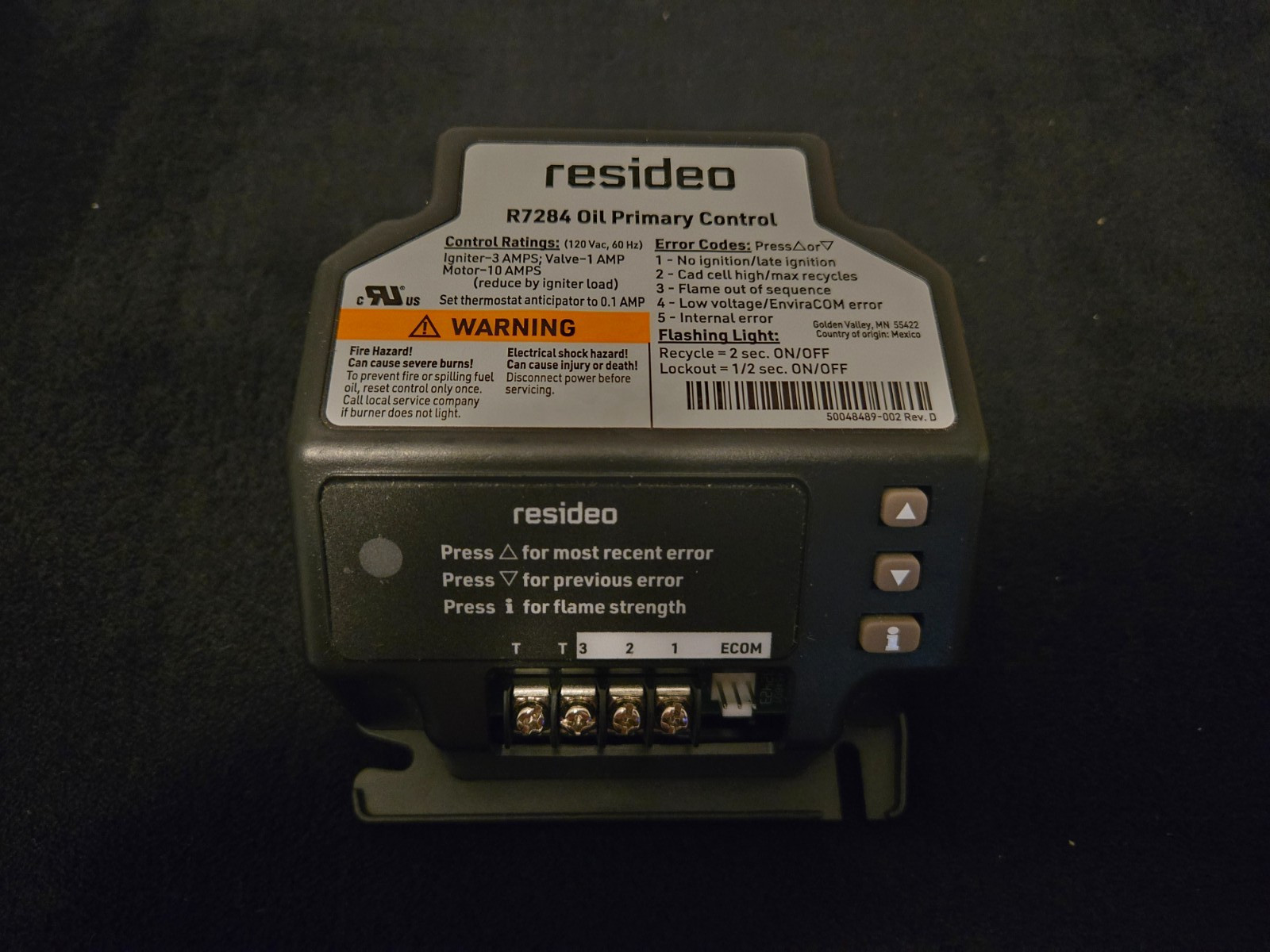 Honeywell R7284B1024