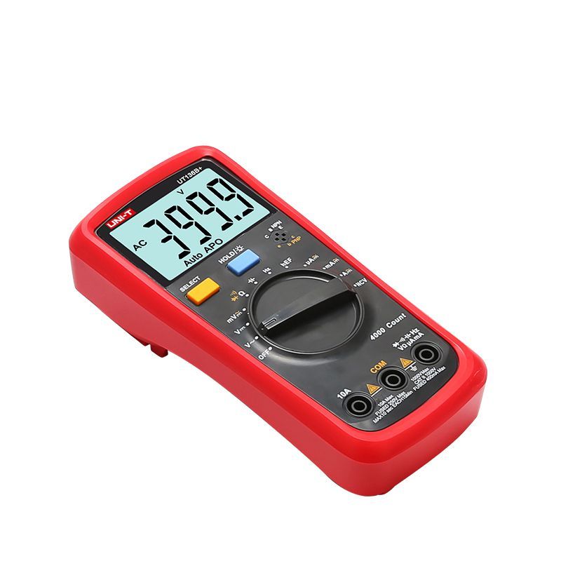UNI-T UT136B+ Handheld Digital Multimeter Auto AC/DC DMM 1KV 10A NCV Cap tester