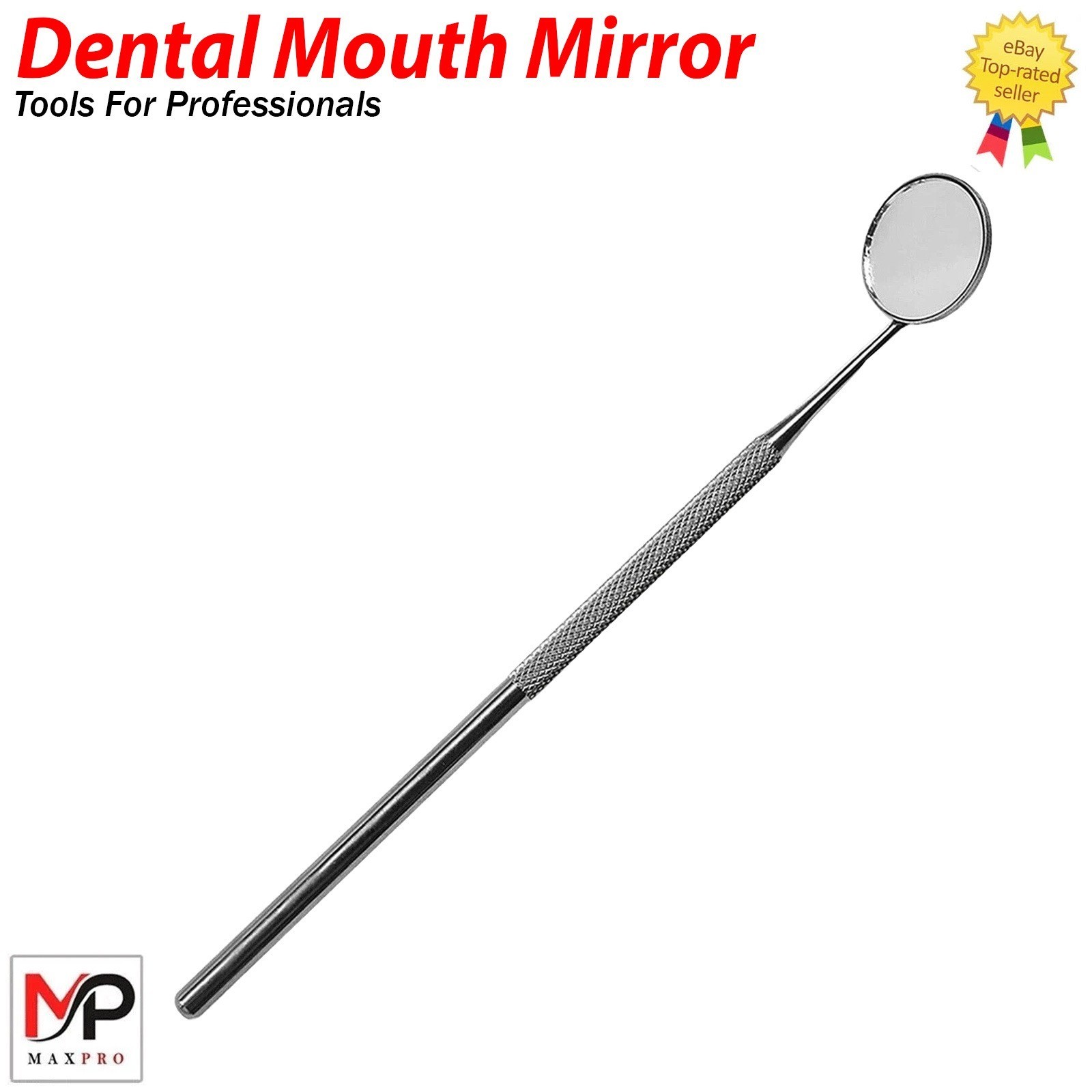 5 Pcs Dental Mouth Mirror #5 W/Handle For Teeth’s ENT Dental Inst German Grade