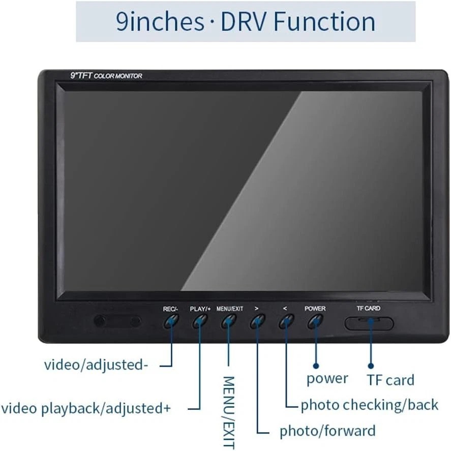 Sewer Camera Replacement 9Inch Display Screen w/ 8GB DVR,Monitor for Drain Pi…
